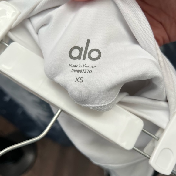 Alo Yoga Black and White Motto high Waisted Leggings - Picture 9 of 9